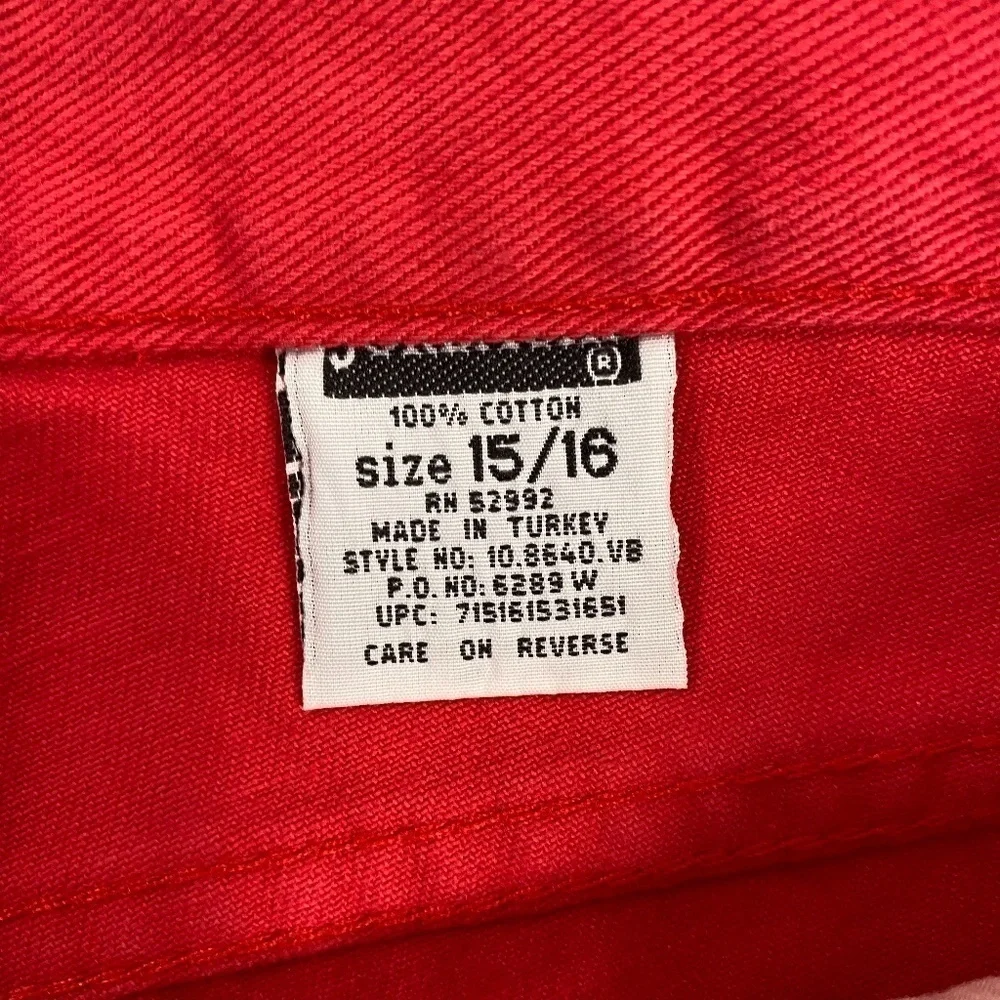 Jordache Vintage Red High Waisted Shorts NWT NEW SZ 15/16